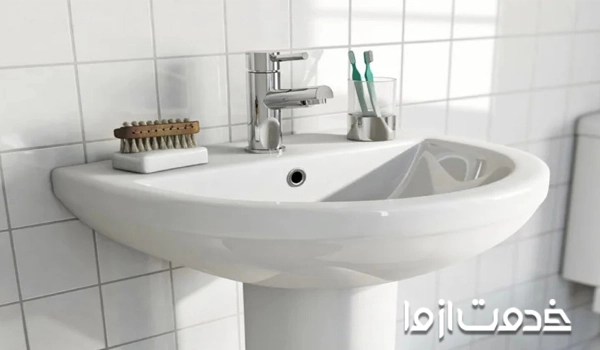 نصب روشویی سرویس بهداشتی